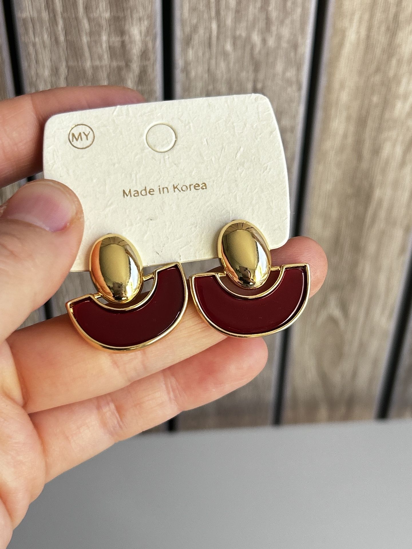 Red Earrings-7 Pairs