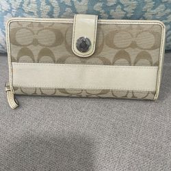 Tan Women’s Coach Wallet