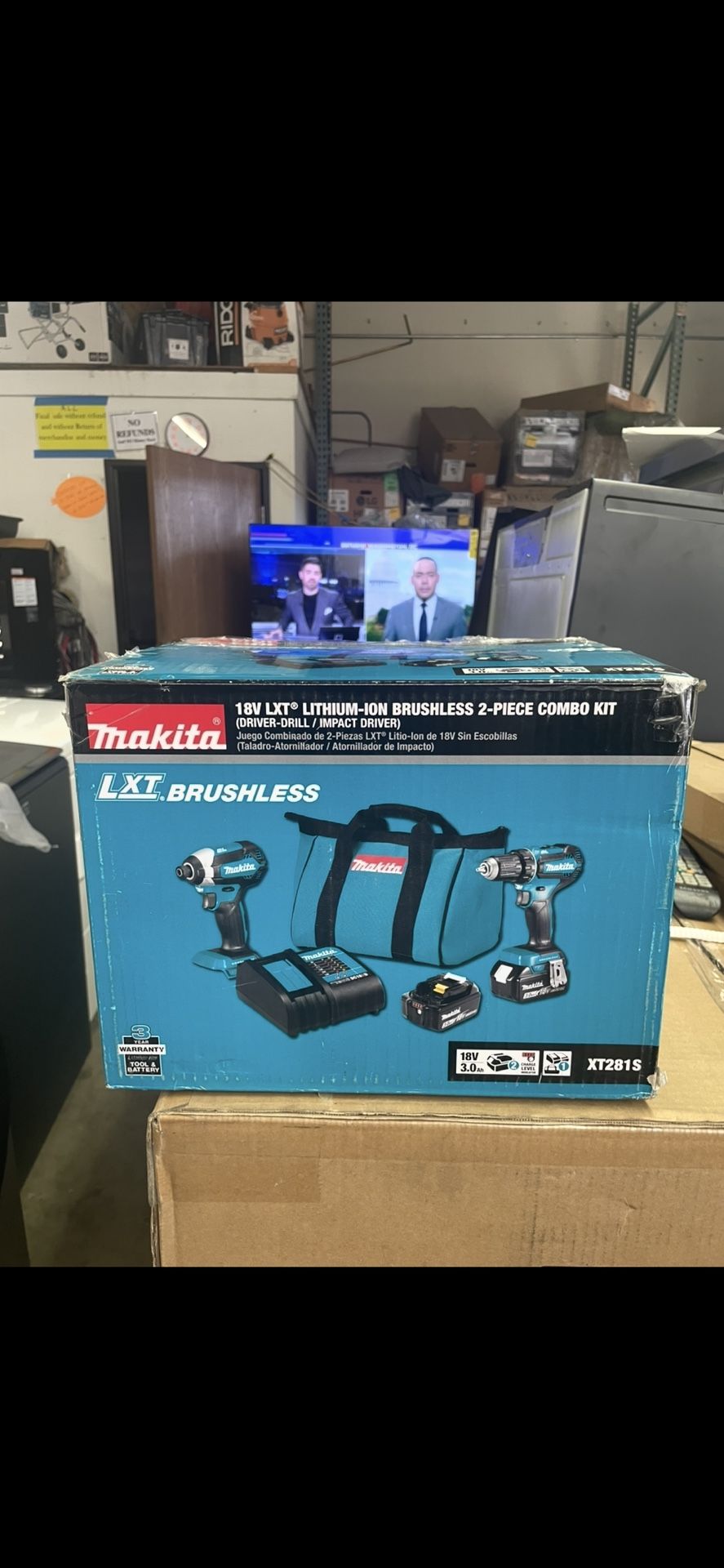 18 V Lxt Brushless Cordless 2 PCs Combo Drive Drill Impact Drive