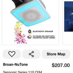 Ceiling Bathroom Exhaust Fan with Speaker/Bluetooth