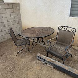Metal out door table