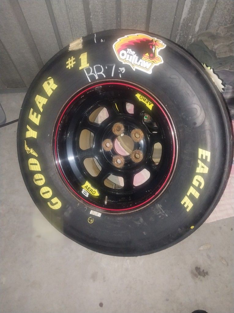 Nascar Dale Earnhardt Jr Race Used Rim And Tire