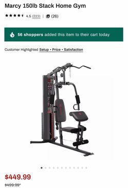 Marcy Multifunction Steel Home Gym 150lb Weight Stack Machine
