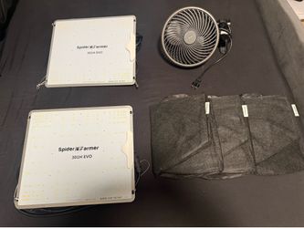 Spider farmer Lights SF 1000 2 -3 7 gal grow bags & 3x3 Tent