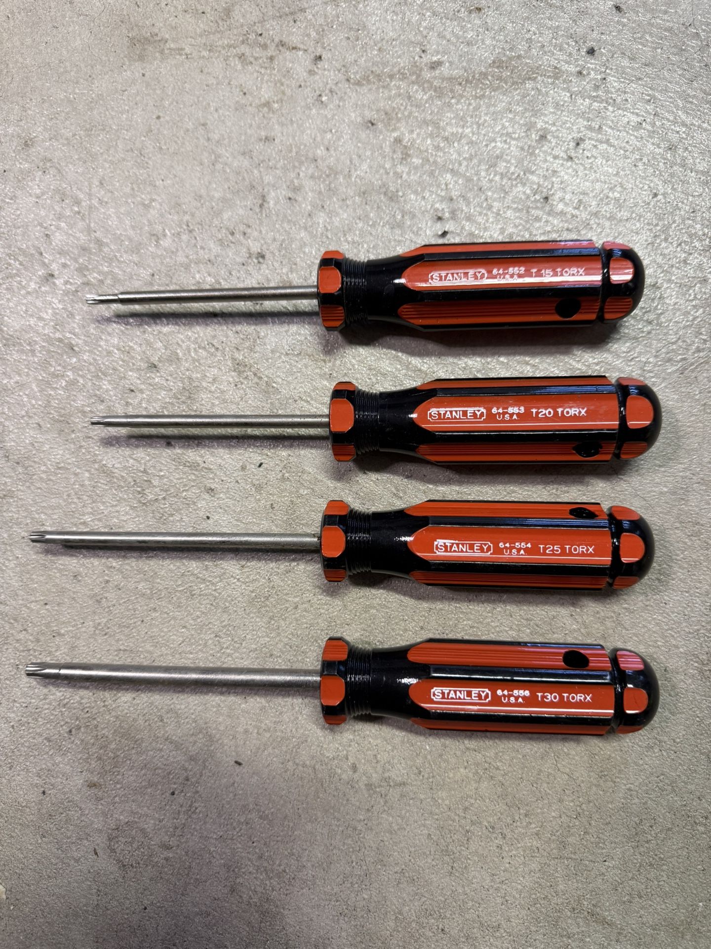 Quality Stanley TORX Screwdriver Set (4) 