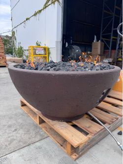 High-end Heavy Concrete 39'' Sanctuary 2 Firebowl - LP