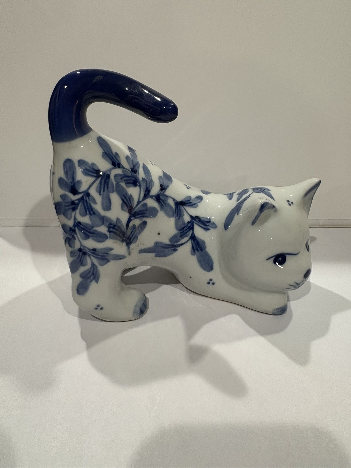 Porcelain Cat Figurine