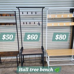 🌿Brand New Hall Tree Benches 🌿
