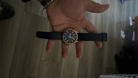 Bulova watch color, Navy blue gold