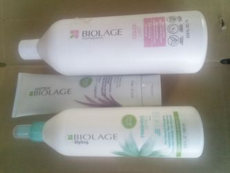 Biolage Shampoo, Conditioner, and Finishing Spritz