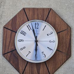 Mid Century Modern Wall Clock 