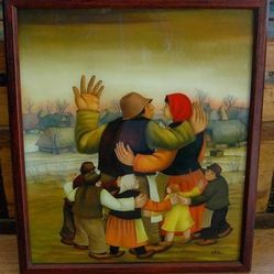 Painting. Reverse On Glass
