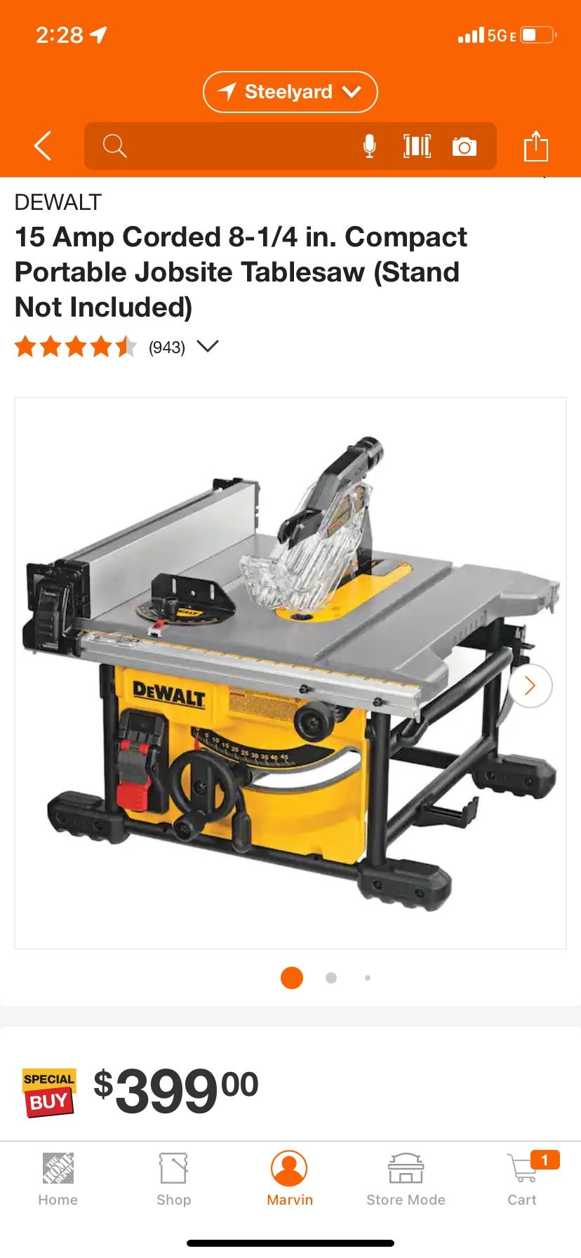 Table Saw w/stand 