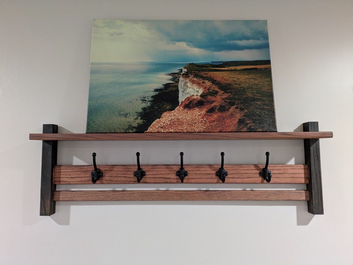 Custom Coat Rack Shelf Made To Order