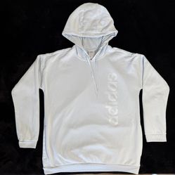 Light Blue Adidas Hoodie medium 