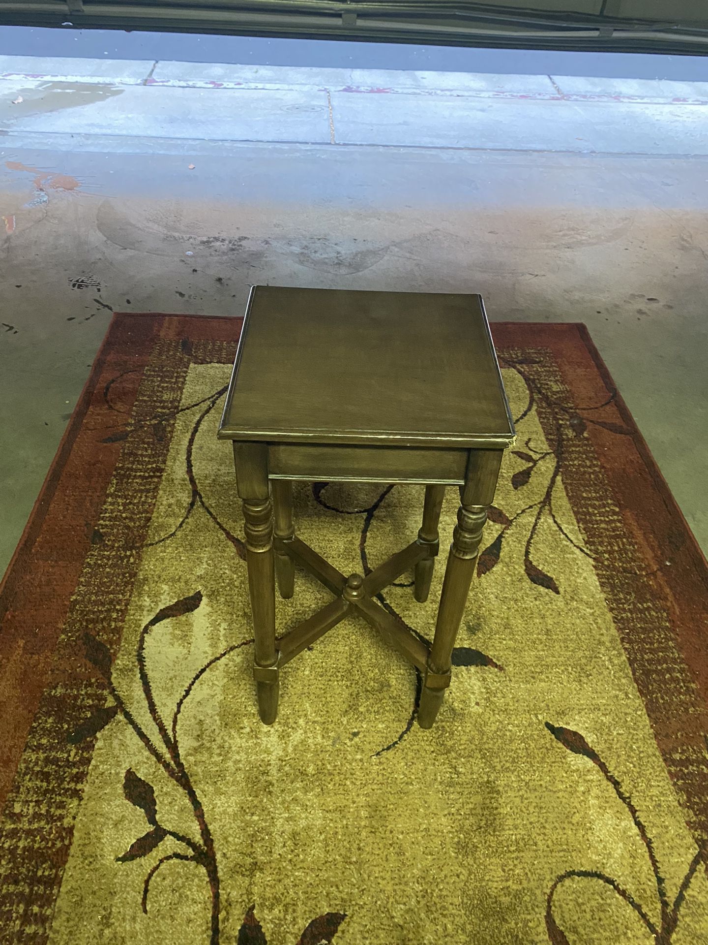 Small Brown Bed Side Stool 