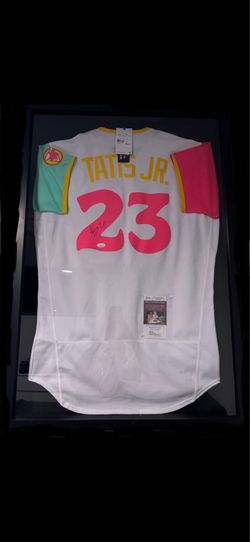 Fernando tatis jr players elite stitched signed jersey