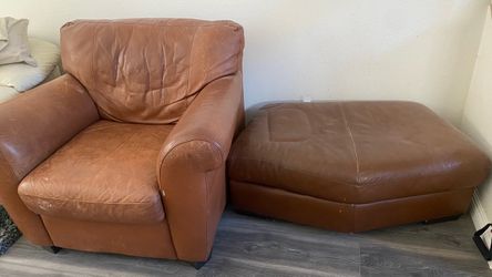 Leather loveseat sofa