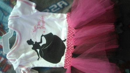 6 months handmade tulie onesie dress