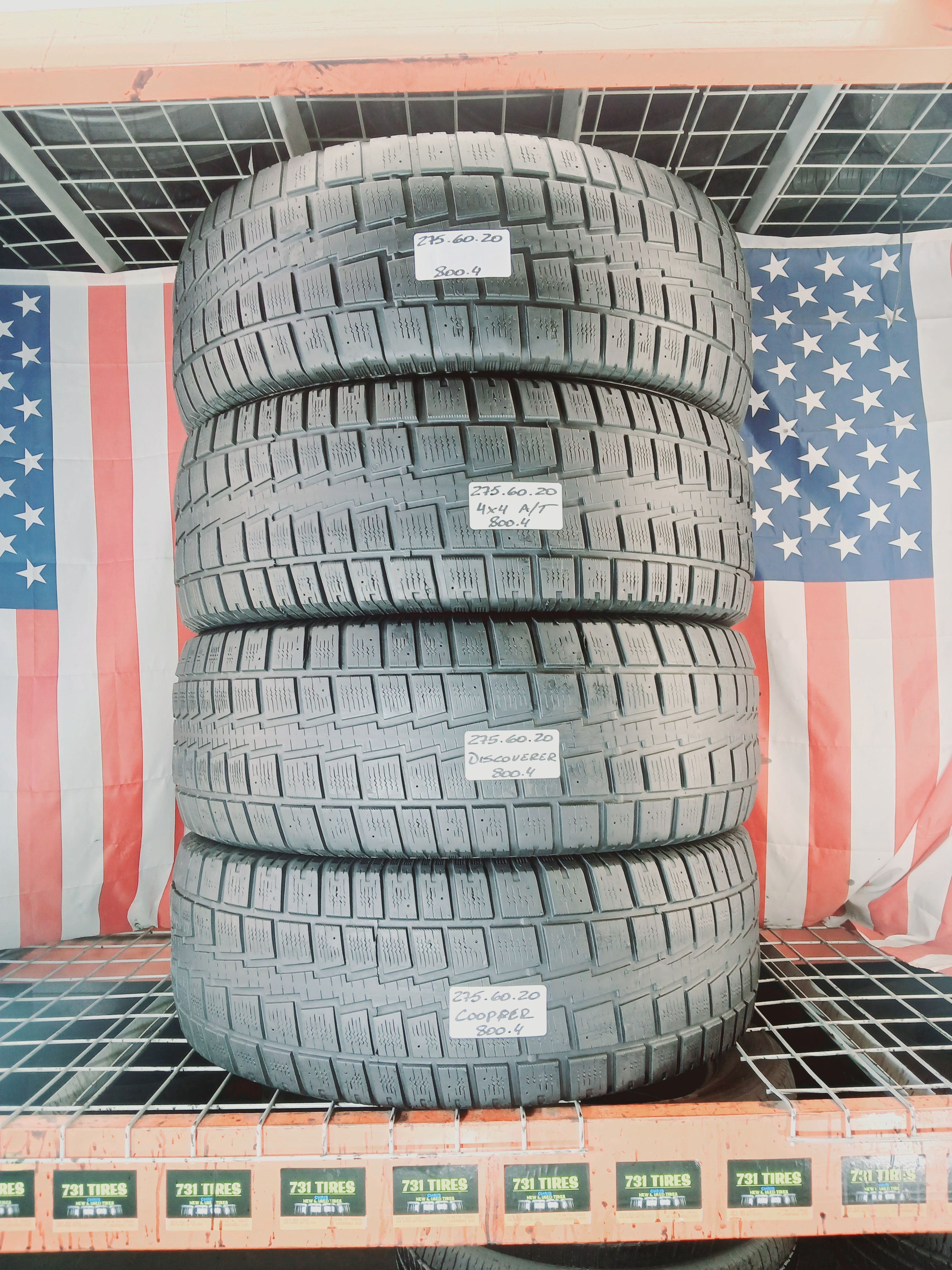 P275/60R20 COOPER DISCOVERER 4X4 ALL TERRAIN 275/60R20 USED TIRES 275 ...