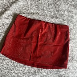 Snake skin Mini Skirt