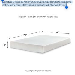Queen Memory Foam Mattress  8 inch 