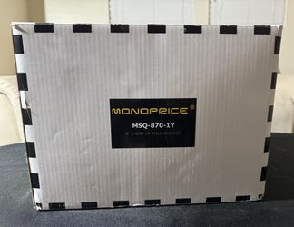 Monoprice 2-Way Fiber In-Wall Speakers - 8 Inch (Pair) Titanium Silk Dome Tweeters - Caliber Series