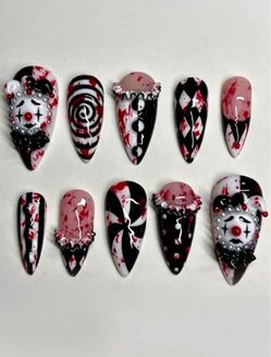 Halloween Medium Almond Shape Press on Nails