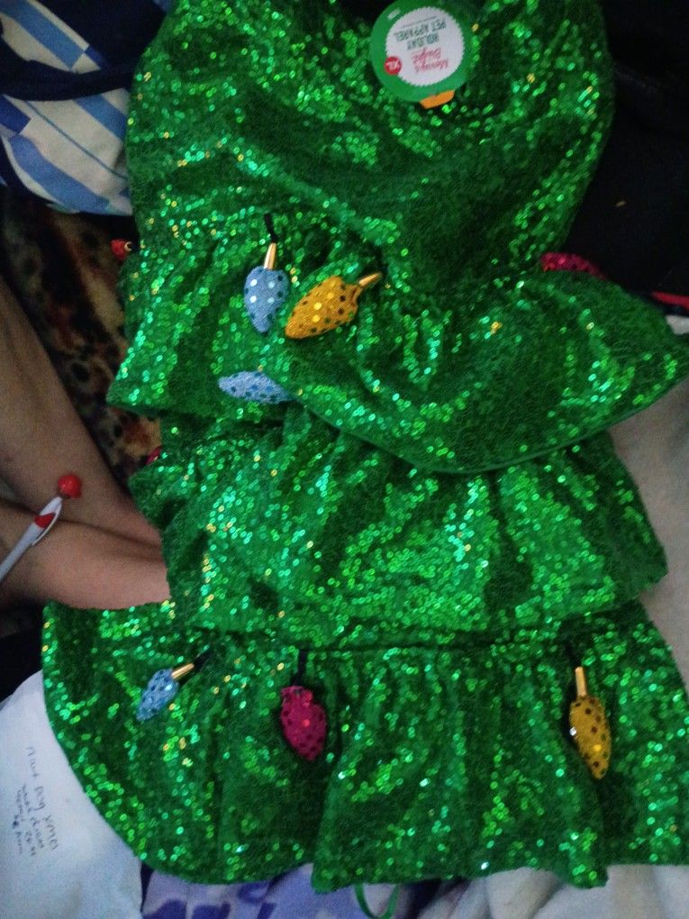 Net XL dog Xmas Tree Dress
