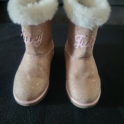 Juicy Couture Sparkly Pink Boots 