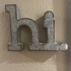 Hi Metal Letters