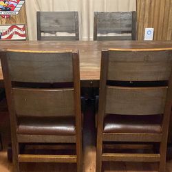 Coaster Table And 6 Chairs 