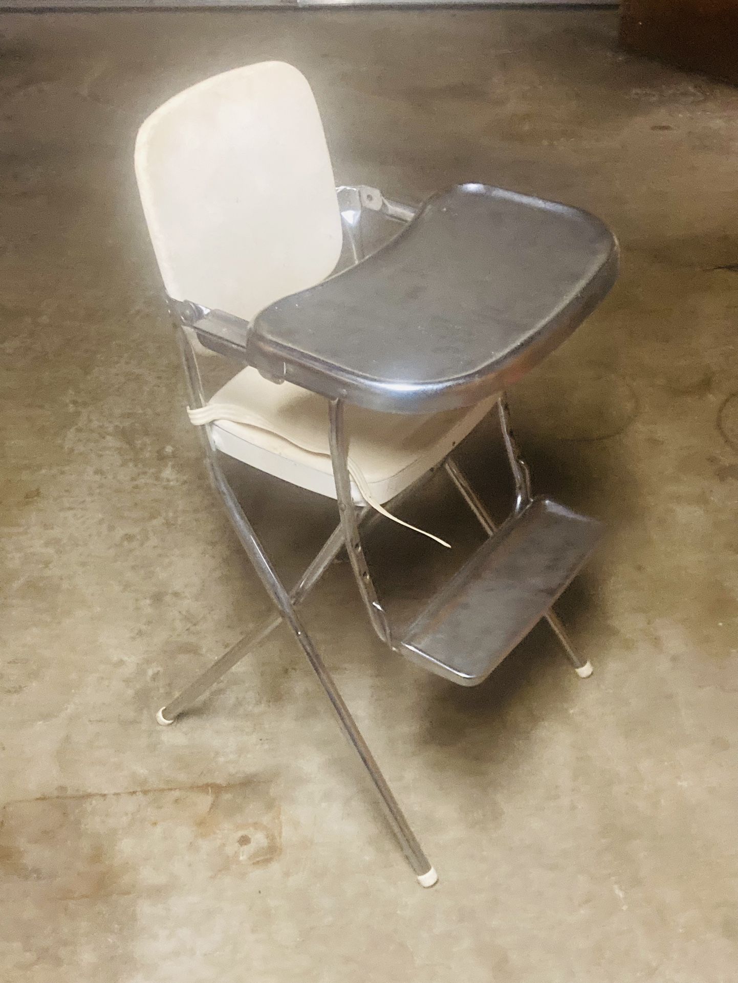 Antique Kids Stainless Steel High Chair