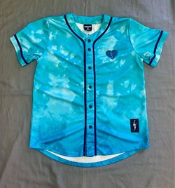 Kai Wachi "Cry Wachi" V1 Limited Edition Teal Tie-Dye Baseball Jersey