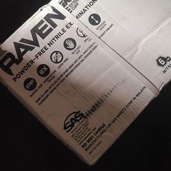 Nitrile Gloves Raven Size M