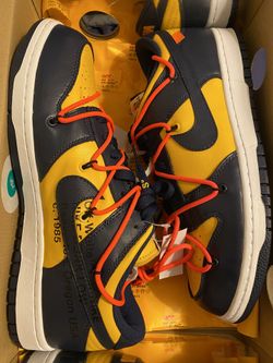 Navy Nike Dunk Low Off White sz 10.5