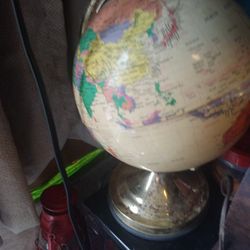 Antique Globe With Light