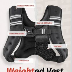 Weighted Vest BLACK 12 LB