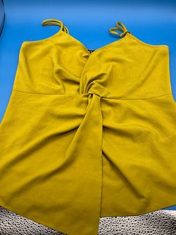 Trouve green camisole tank top Medium