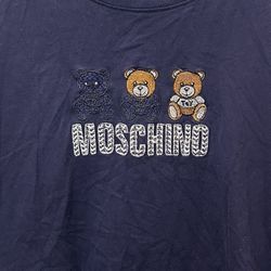 Moschino Teddy Bear Logo T-Shirt Size Kids XL / Women S