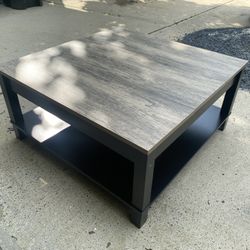 36” Square Coffee Table - 17” H. Very Good Condition $30