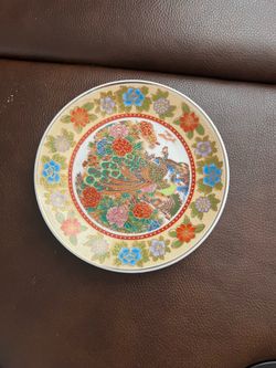 Vintage hand painted plates