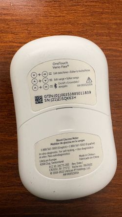 One touch Verio Flex meter