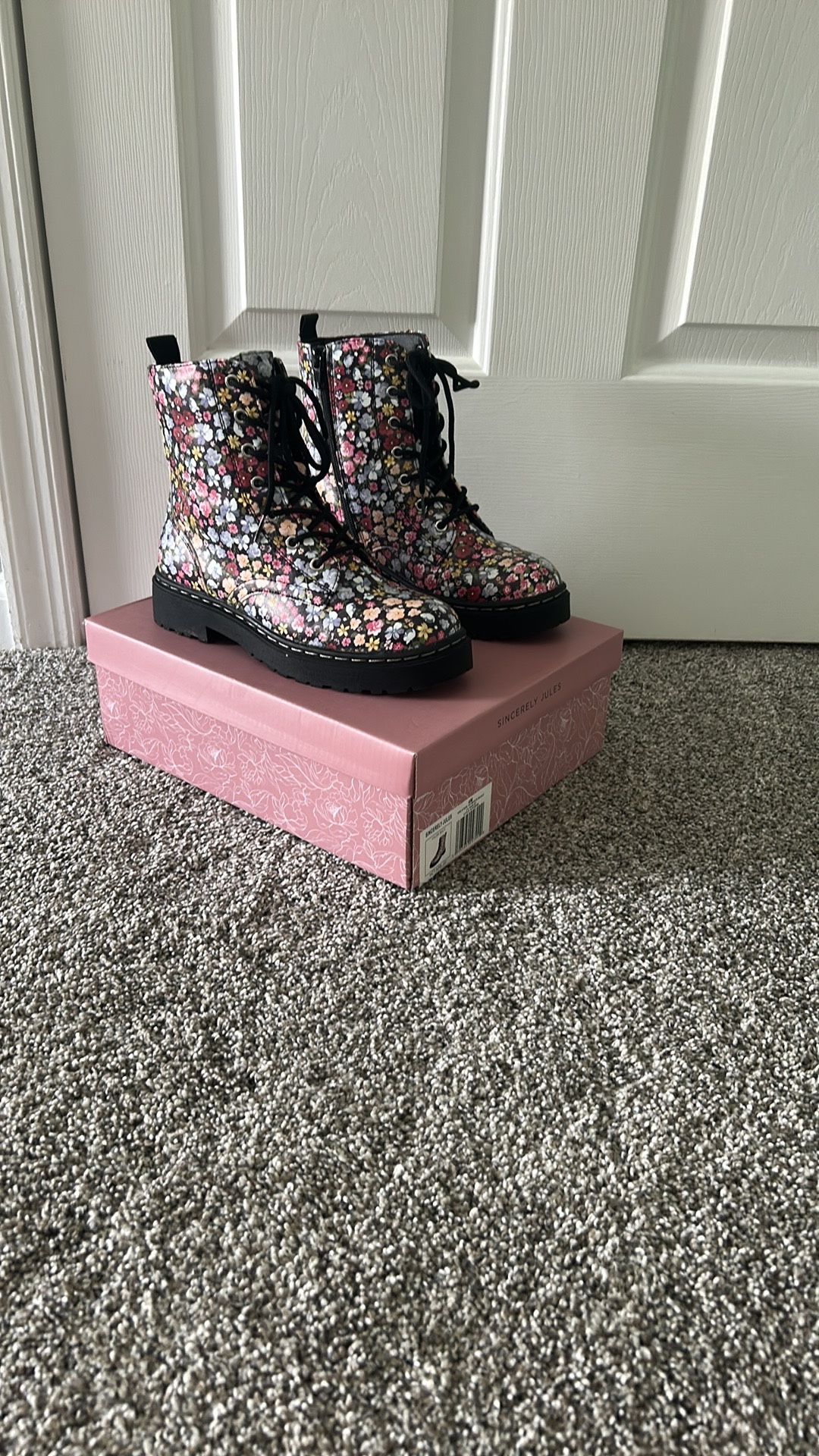 Kids Floral Boots