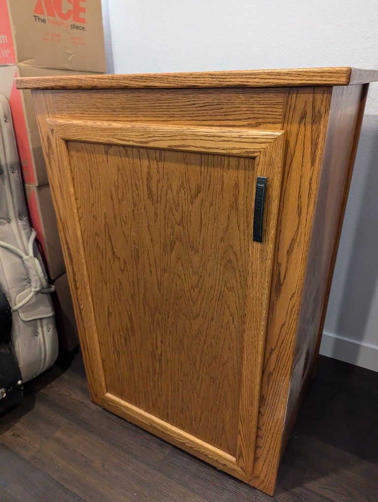 Solid Oak Custom Built Aquarium Stand