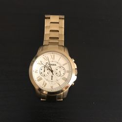 All Gold Fossil Watch
