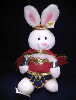 GUND DC Wonder Woman Plush Stuffed Rabbit in Wonder Woman Outfit 18 in