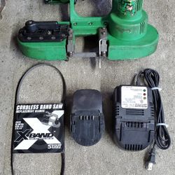 Stout XBand Band Saw STX-250 18volt With Battery & Charger  & 2 Extra Blades