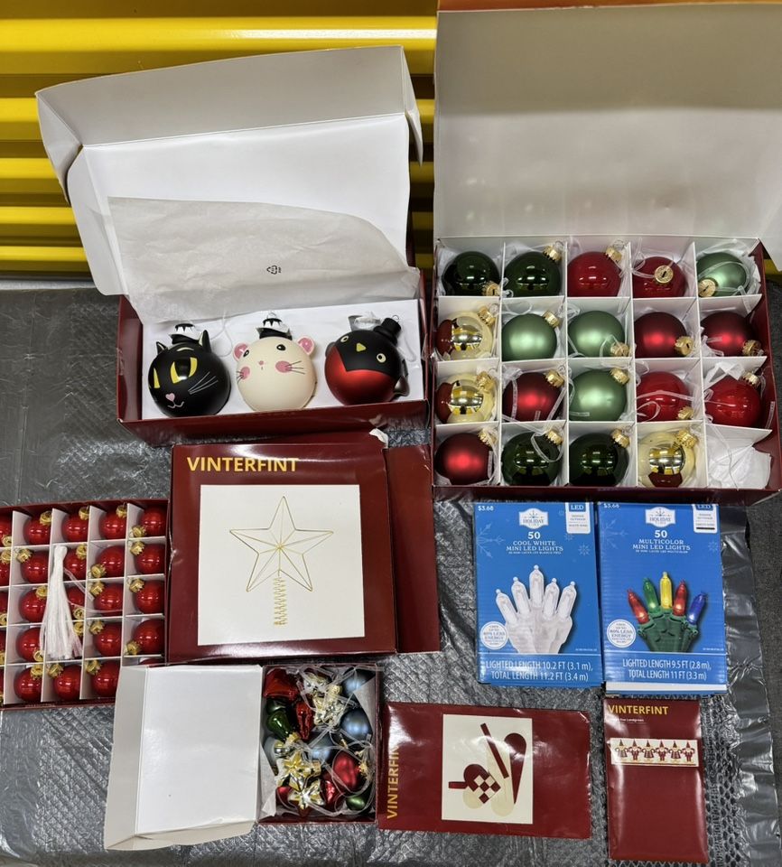 Assorted Christmas Decorations