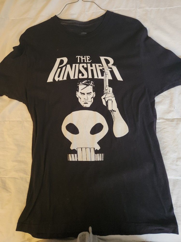The Punisher White Front Shirt